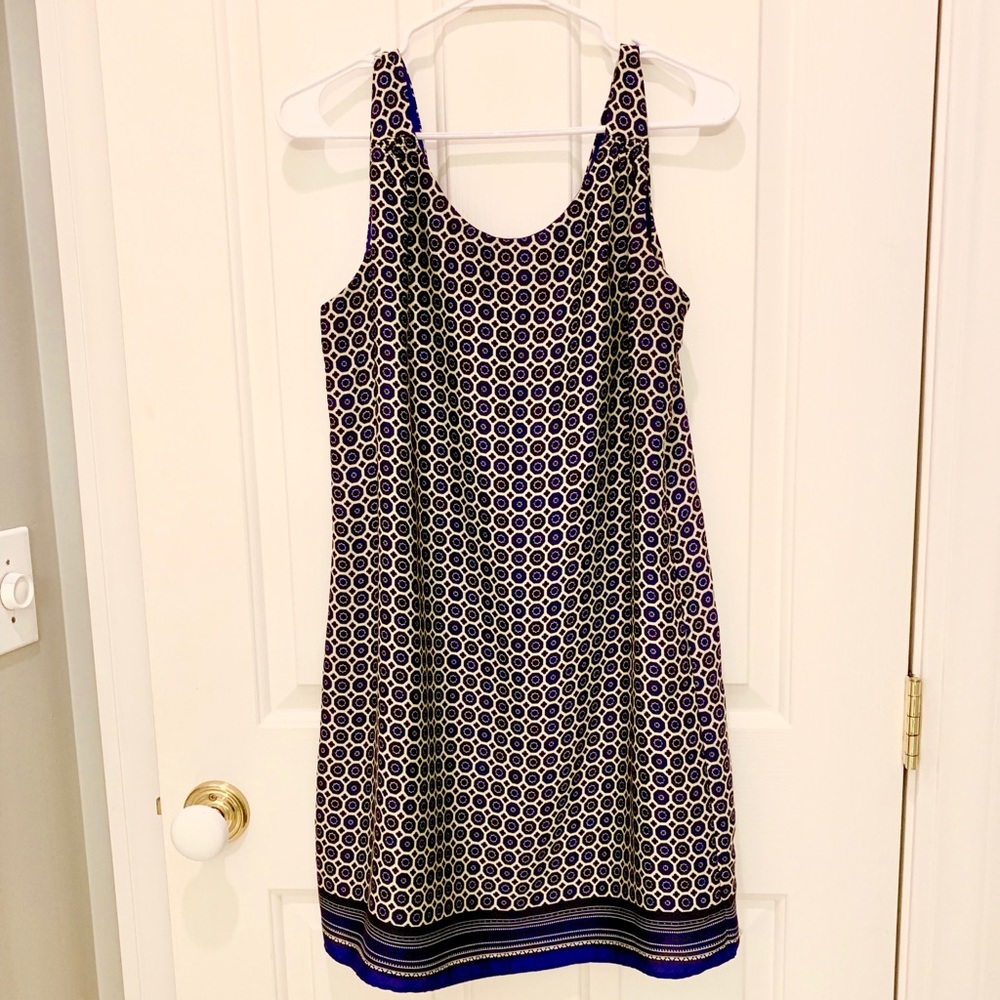 Lila Rose blue medallion shift dress